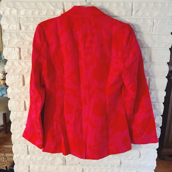 Kate Spade x Target Red and Pink Linen Floral Blazer NWT - Picture 8 of 8